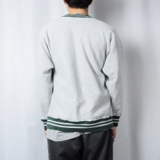 画像3: 80's Champion REVERSE WEAVE USA製 トリコタグ "MICHIGAN STATE" 刺繍入り リブボーダースウェット L (3)