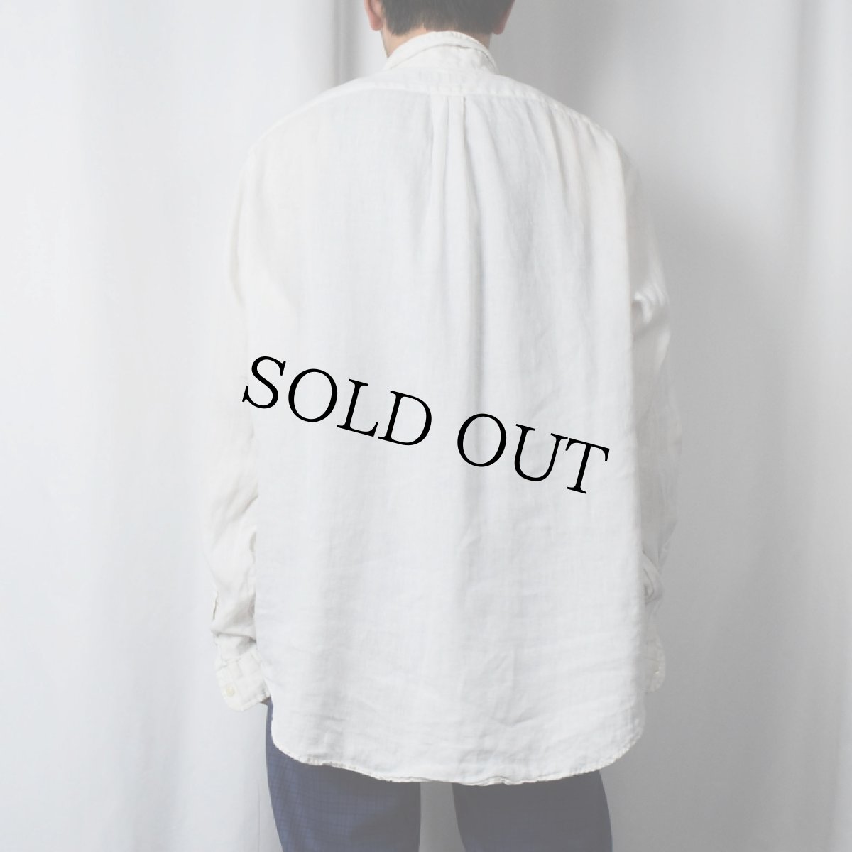 画像3: Ralph Lauren "CLASSIC FIT" リネンボタンダウンシャツ XL (3)