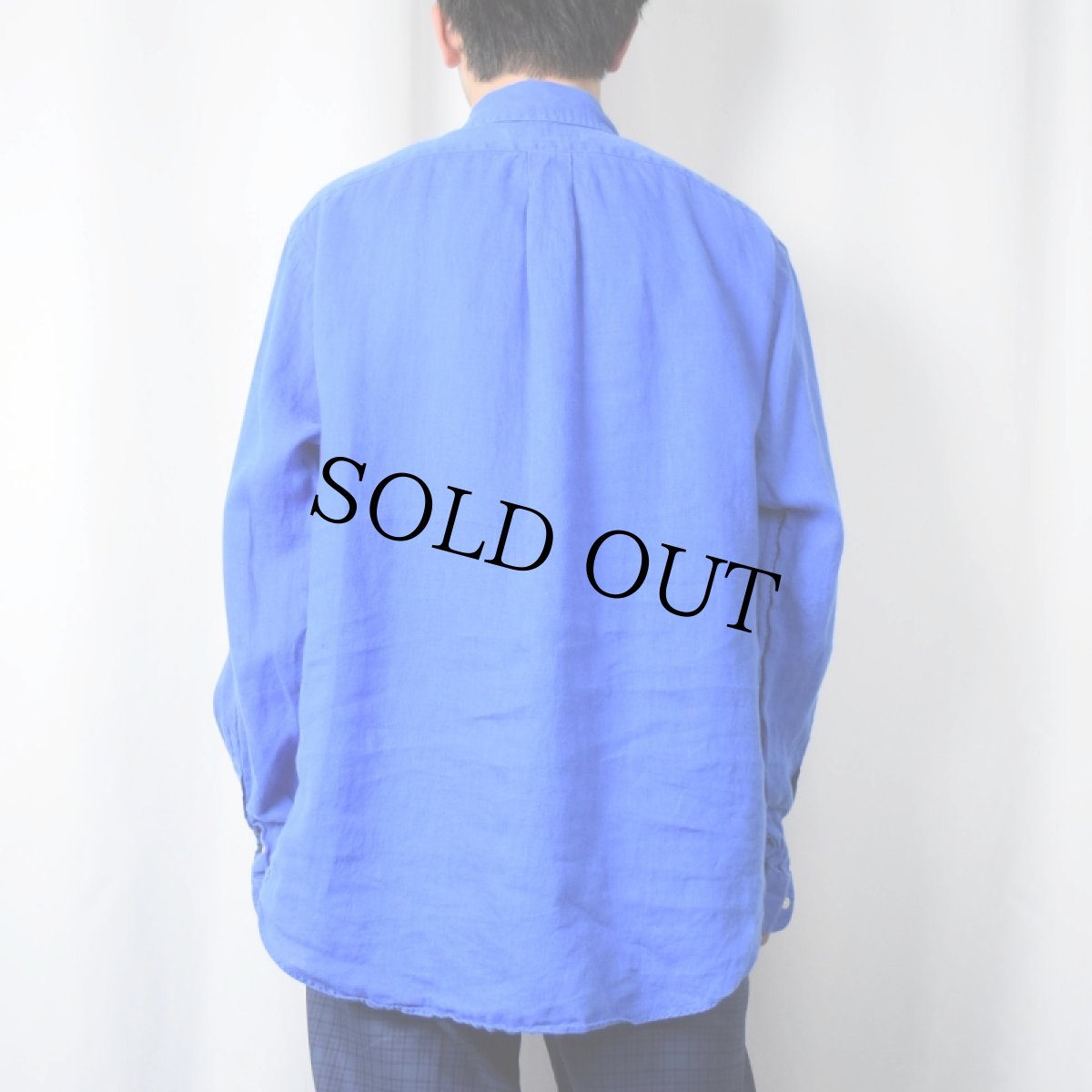 画像3: Ralph Lauren "CLASSIC FIT" リネンボタンダウンシャツ L (3)