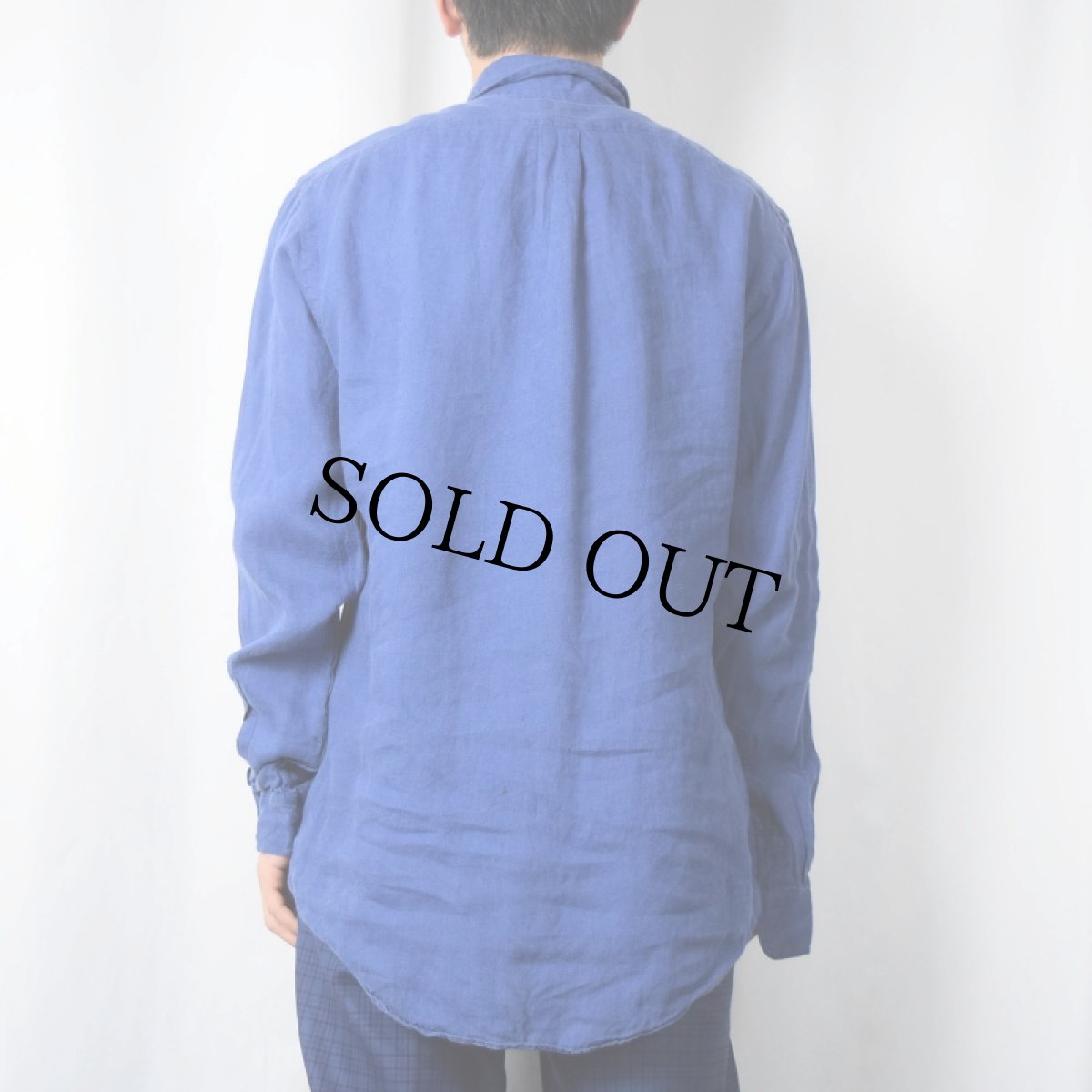 画像3: Ralph Lauren "CUSTOM FIT" リネンボタンダウンシャツ M (3)