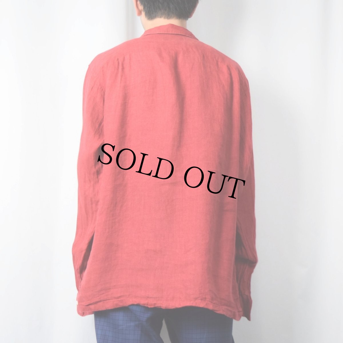 画像3: POLO Ralph Lauren "ARTIST WORKSHIRT" リネンオープンカラーシャツ M (3)