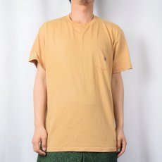 画像2: 90's POLO Ralph Lauren USA製 ロゴ刺繍 ポケットTシャツ M (2)