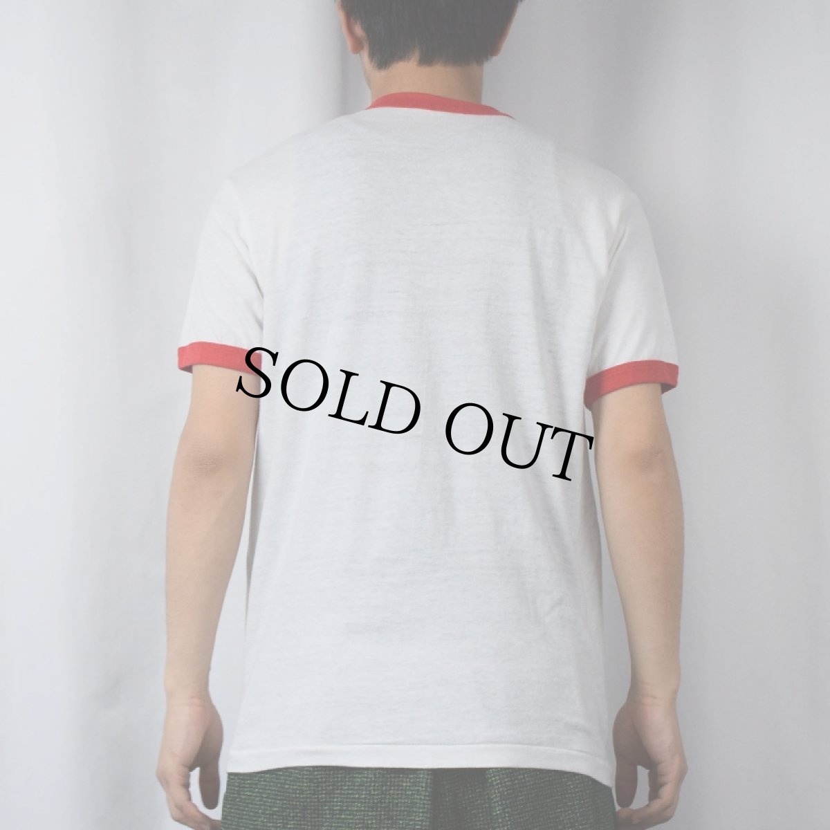 画像3: 80's "TRIUMPH" バイカープリント リンガーTシャツ (3)