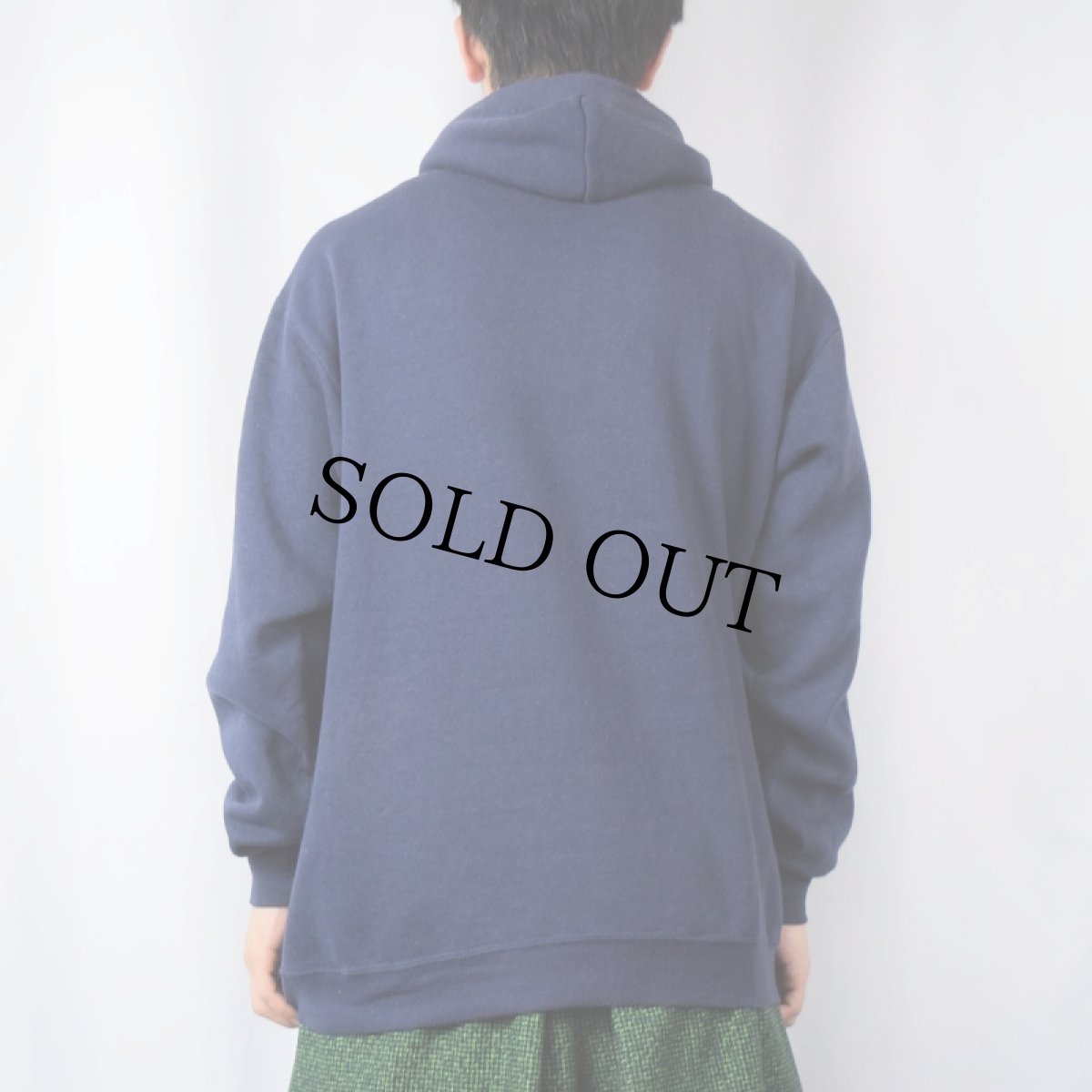 画像3: 80's Velva Sheen USA製 "DUKE" プリントスウェットフーディー NAVY XL (3)