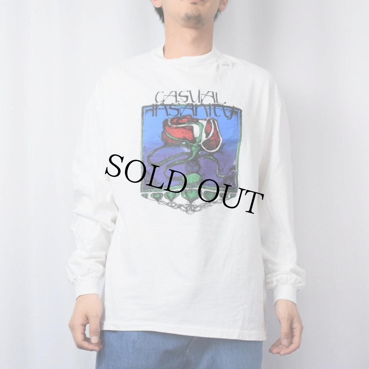 画像2: 90〜2000's CASUAL INSANITY バンドロンT XL (2)