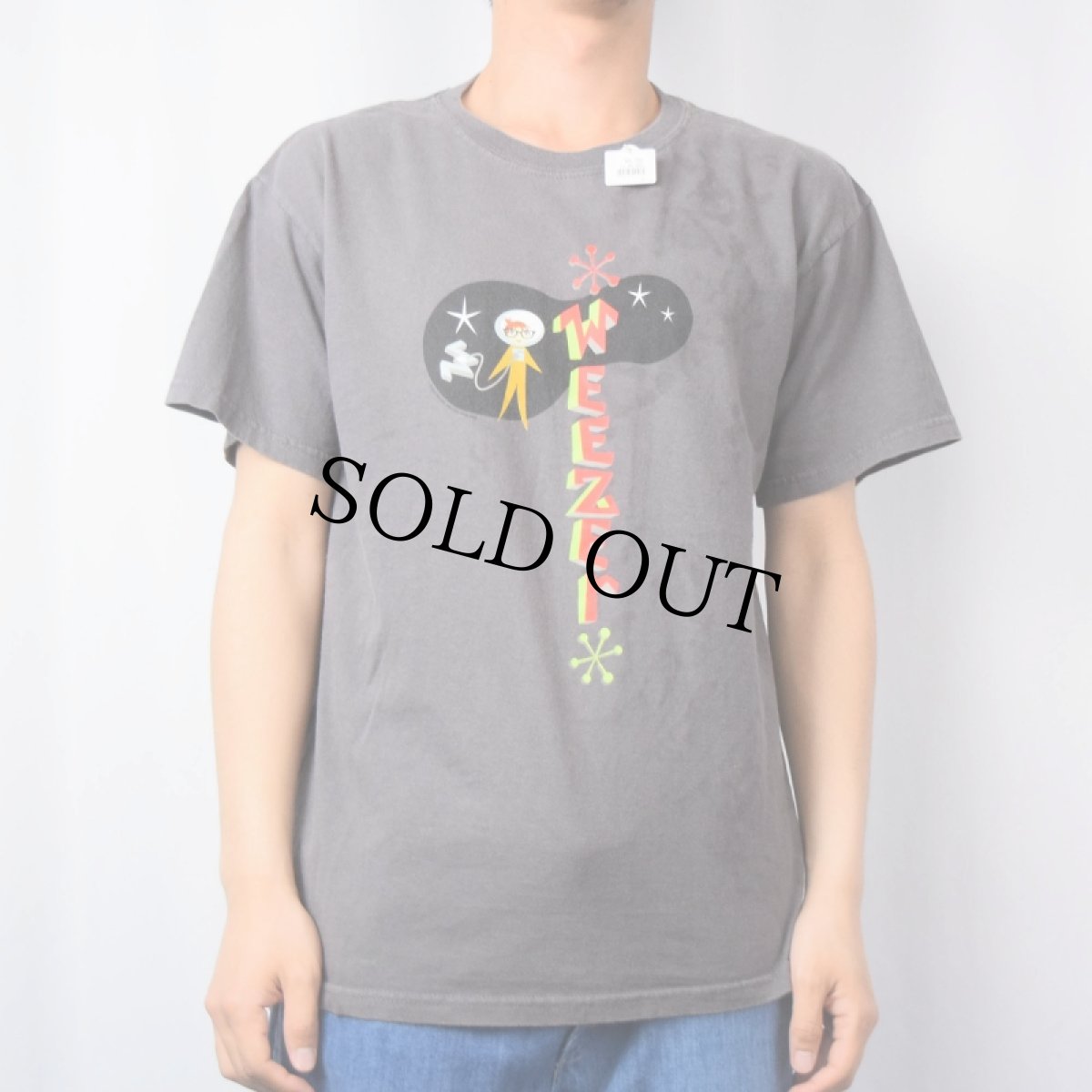 画像2: Weezer オルタナティブロックバンドTシャツ M (2)