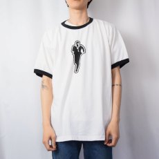 画像2: DRIVER2 ビデオゲームプリント リンガーTシャツ L (2)