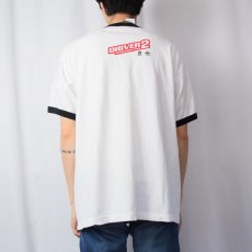 画像3: DRIVER2 ビデオゲームプリント リンガーTシャツ L (3)