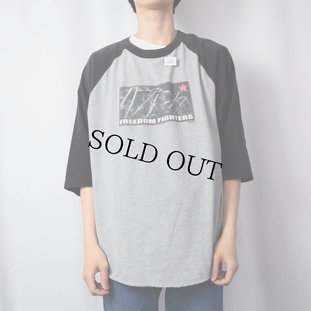 画像2: 2000 FREEDOM FIGHTERS ビデオゲームプリント ラグランTシャツ 2XL (2)