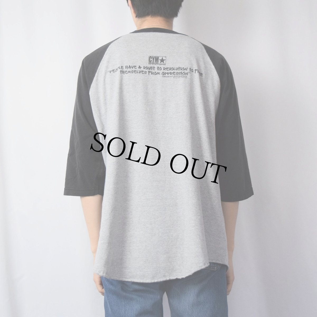 画像3: 2000 FREEDOM FIGHTERS ビデオゲームプリント ラグランTシャツ 2XL (3)