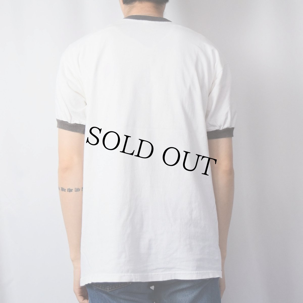 画像3: ATARI ビデオゲーム会社 ロゴプリントリンガーTシャツ L (3)