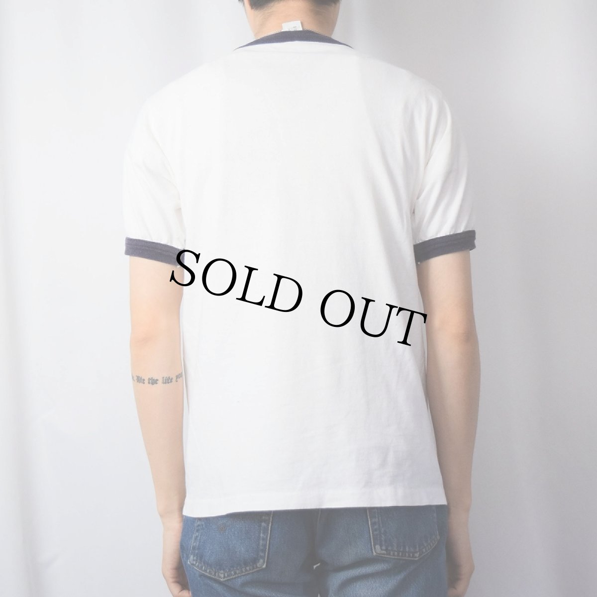 画像3: 90's SUPER MARIO BROS. USA製 ゲームキャラクタープリント リンガーTシャツ M (3)