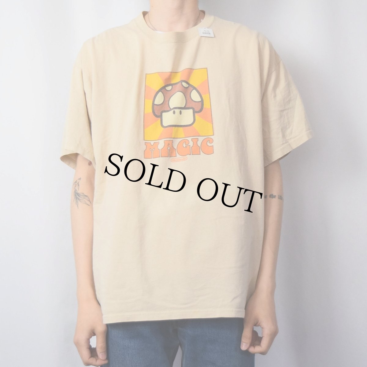 画像2: 2005 Nintendo SUPER MARIO BROS. "MAGIC" ゲームキャラクタープリントTシャツ XL (2)