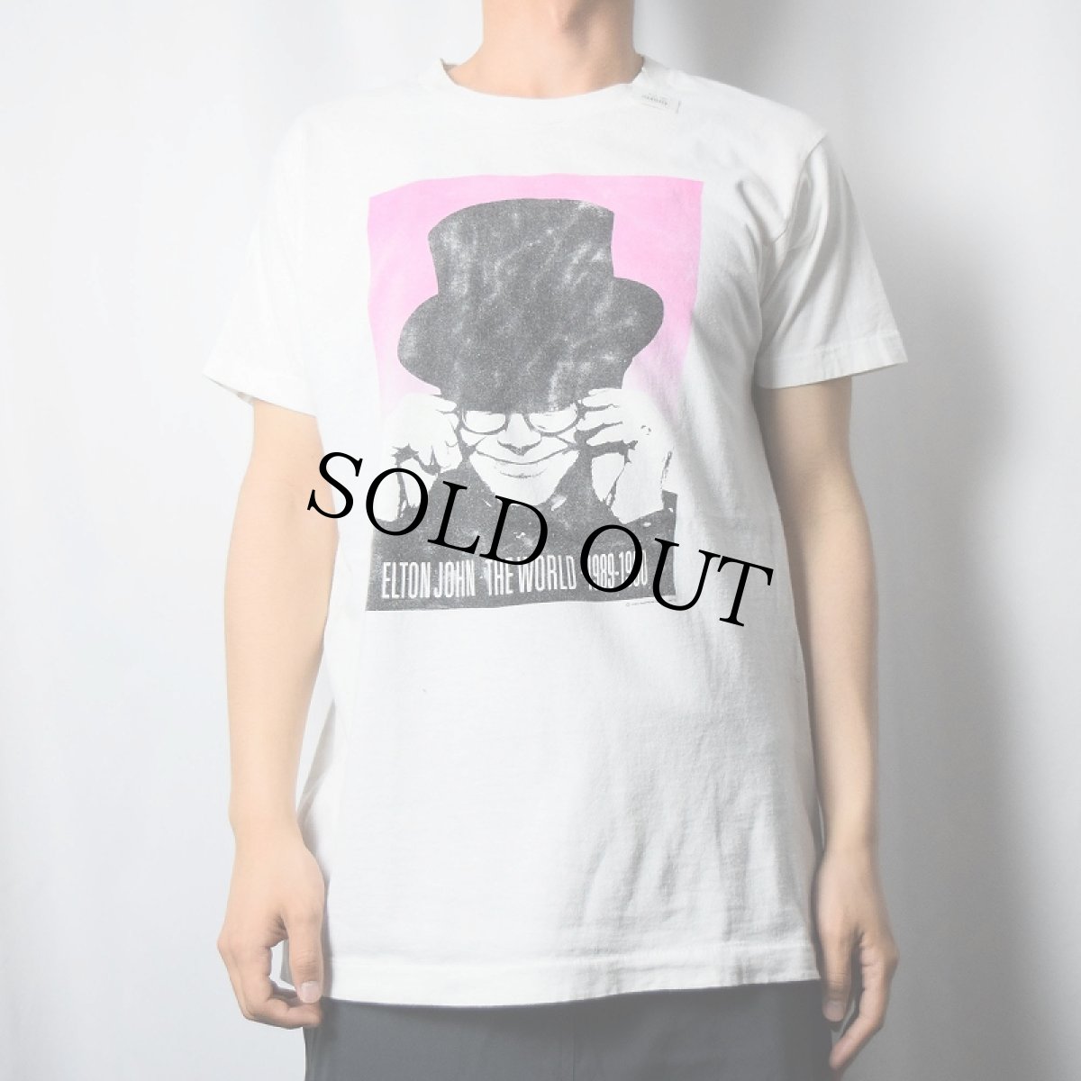 画像2: 80〜90's ELTON JOHN ミュージシャンプリントTシャツ (2)