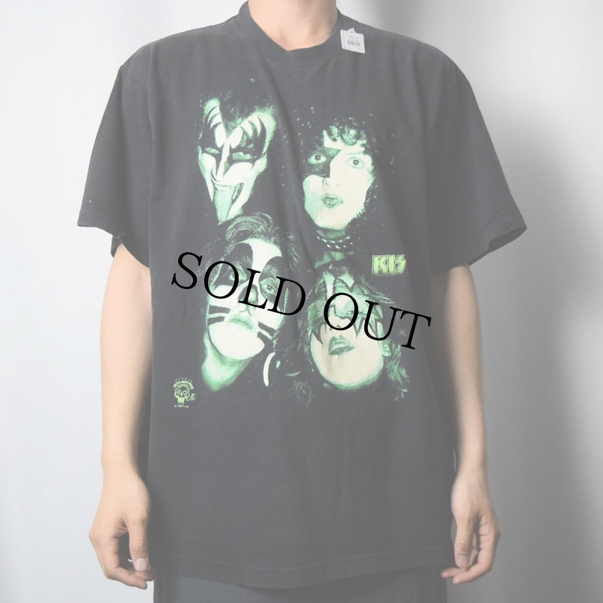画像2: 90's KISS ハードロックバンドTシャツ BLACK (2)