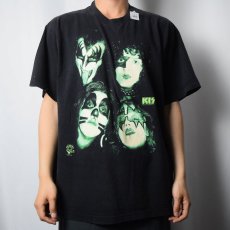 画像2: 90's KISS ハードロックバンドTシャツ BLACK (2)