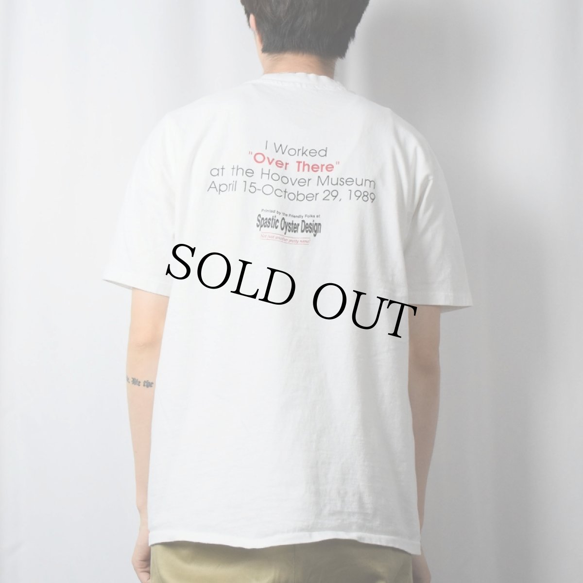 画像3: 90's USA製 "HELPING HOOVER IN OUR U.S. SCHOOL GARDEN" ポスタープリントTシャツ XL (3)