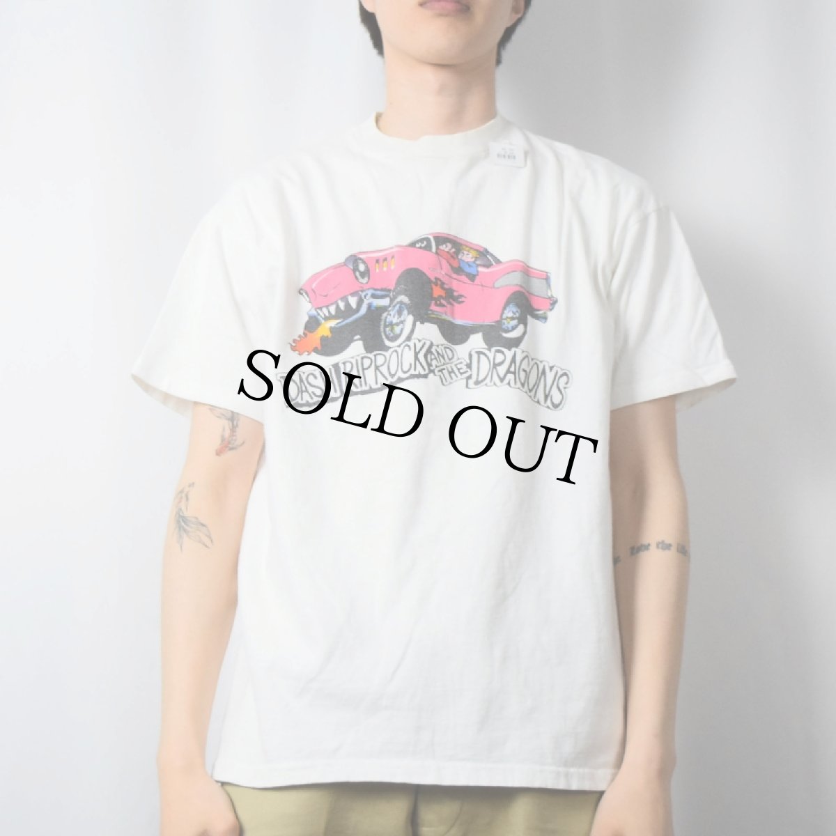 画像2: 90's DASH RIPROCK AND THE DRAGONS USA製 パンクバンドTシャツ XL (2)