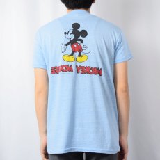 画像3: 70〜80's Disney MICKEY MOUSE キャラクター染み込みプリントTシャツ (3)