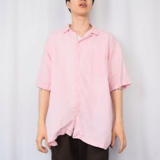 画像2: POLO Ralph Lauren "CALDWELL" シルク×リネン オープンカラーシャツ XL (2)