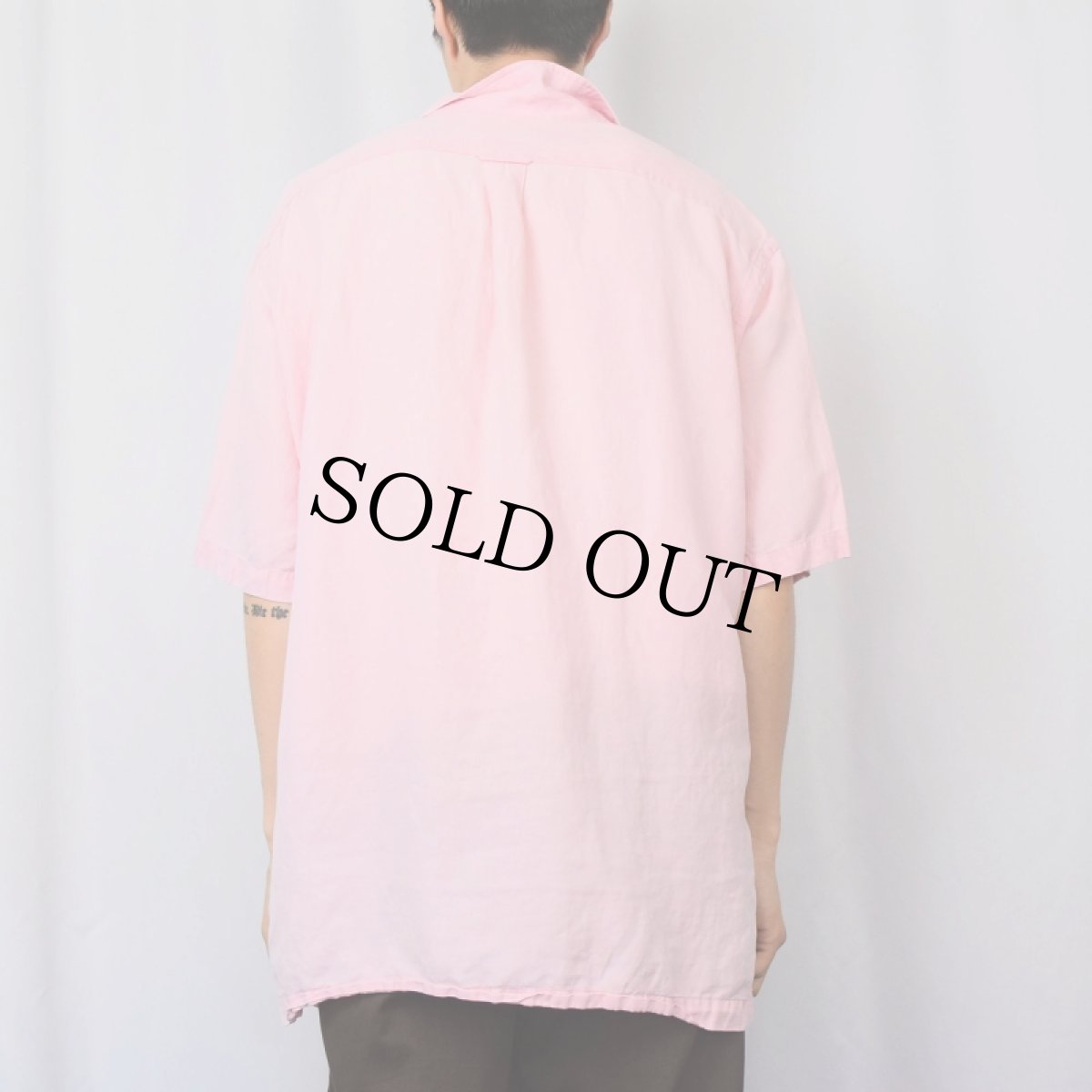 画像3: POLO Ralph Lauren "CALDWELL" シルク×リネン オープンカラーシャツ XL (3)