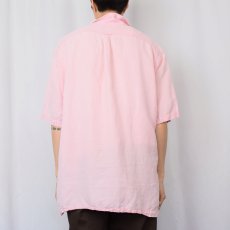 画像3: POLO Ralph Lauren "CALDWELL" シルク×リネン オープンカラーシャツ XL (3)