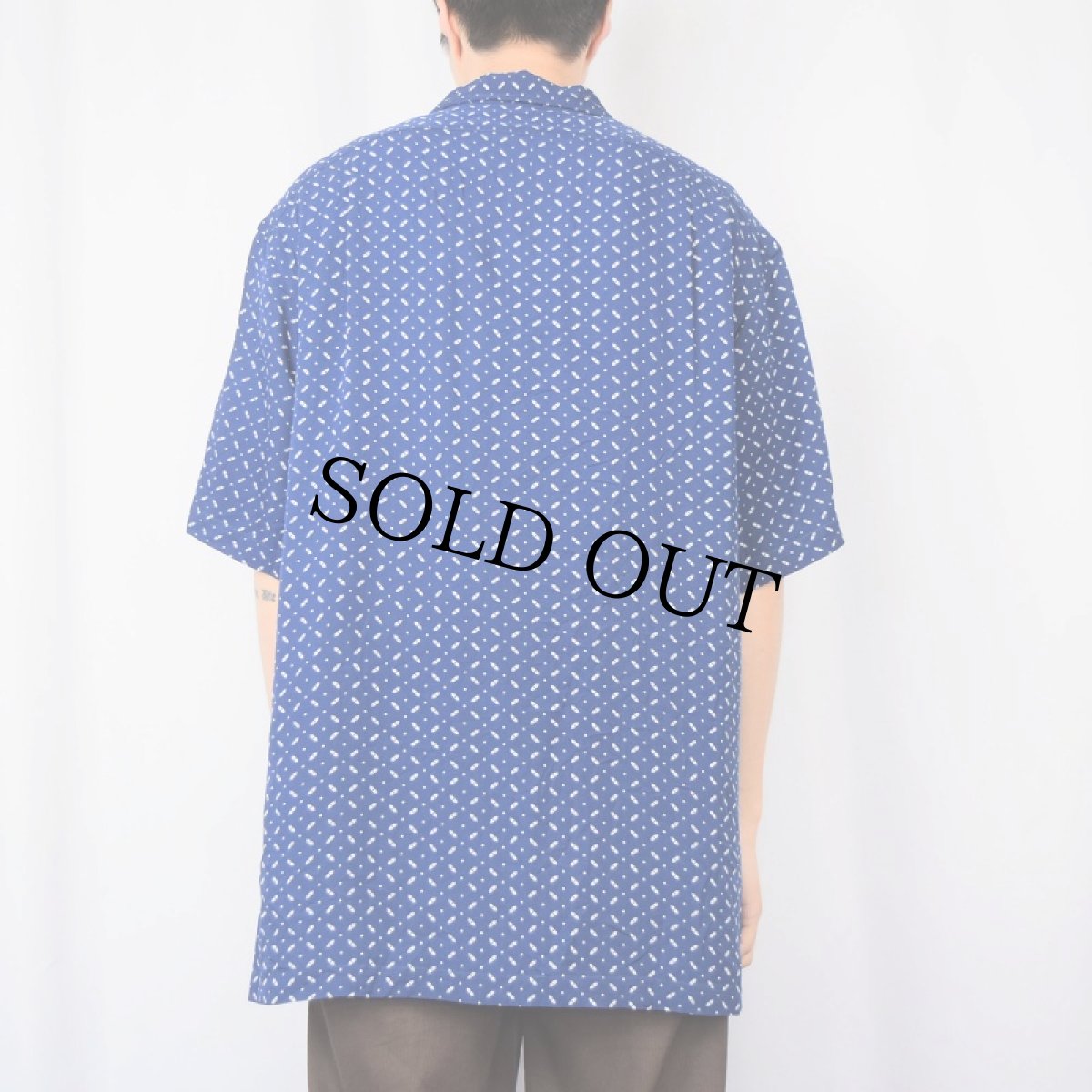 画像3: POLO Ralph Lauren "CLAYTON" 総柄レーヨンオープンカラーシャツ L (3)