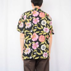 画像3: POLO Ralph Lauren "CLAYTON" 花柄レーヨンハワイアンシャツ M (3)