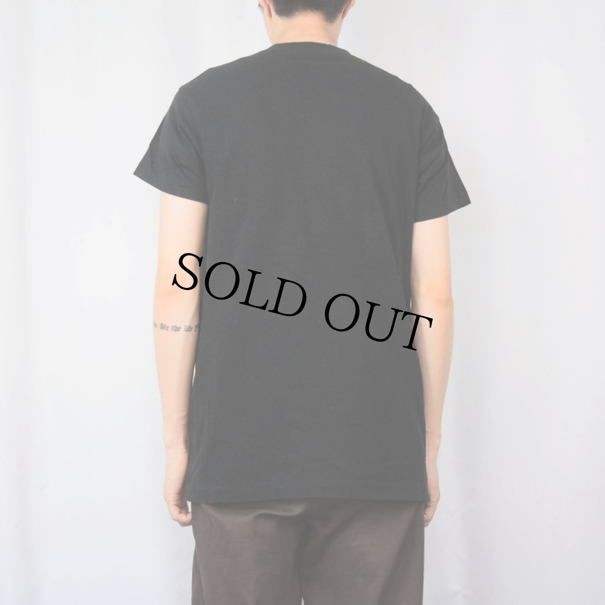 画像3: 80〜90's USA製 人体骨格騙し絵 プリントTシャツ XL (3)