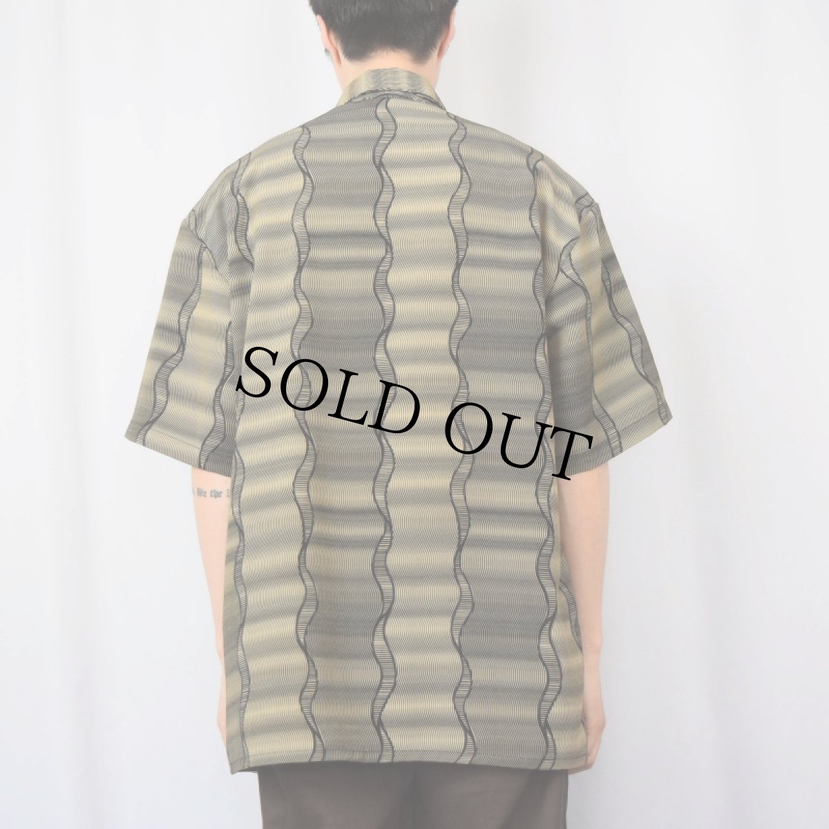 画像3: 80's Mongini collection USA製 総柄デザインポリシャツ L (3)