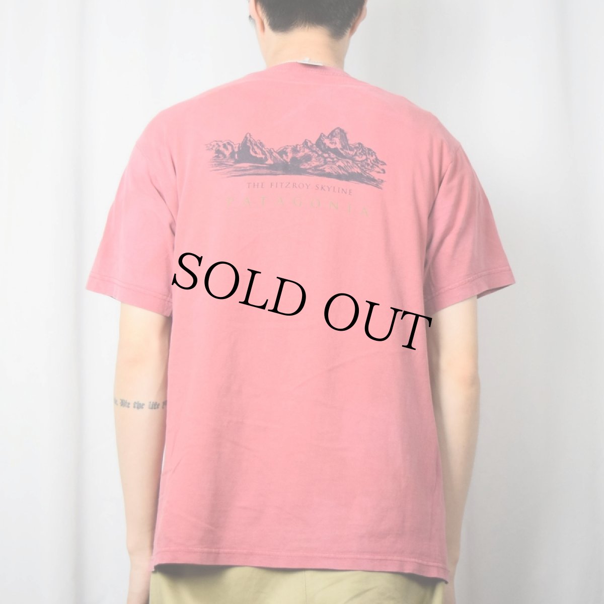 画像3: 90's Patagonia USA製 "THE FITZROY SKYLINE" ロゴプリントTシャツ M (3)