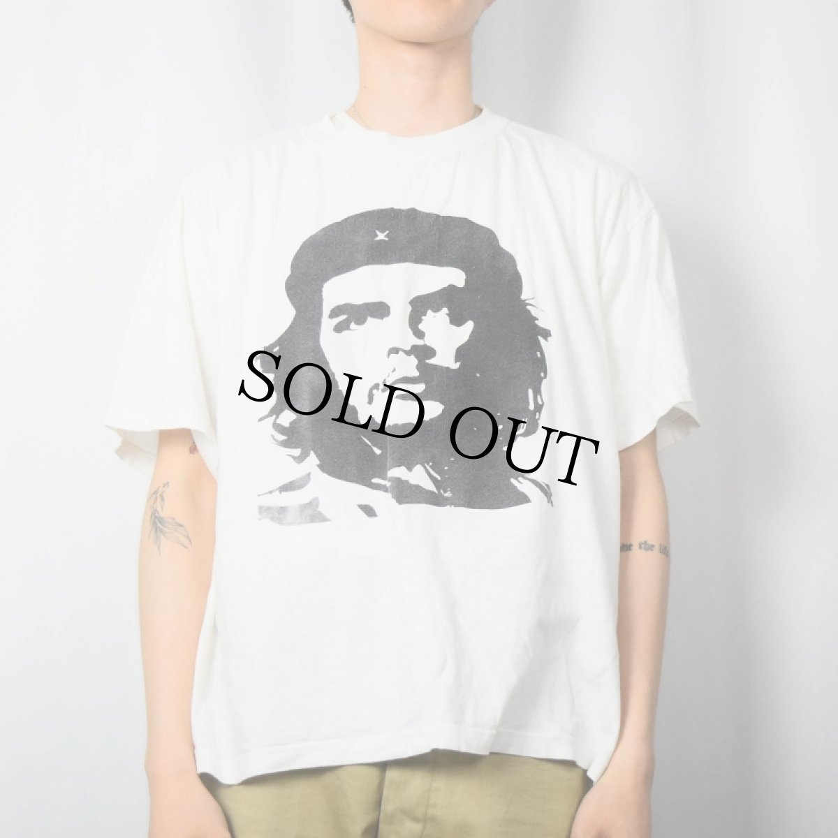 画像2: チェ・ゲバラ 革命家プリントTシャツ XL (2)