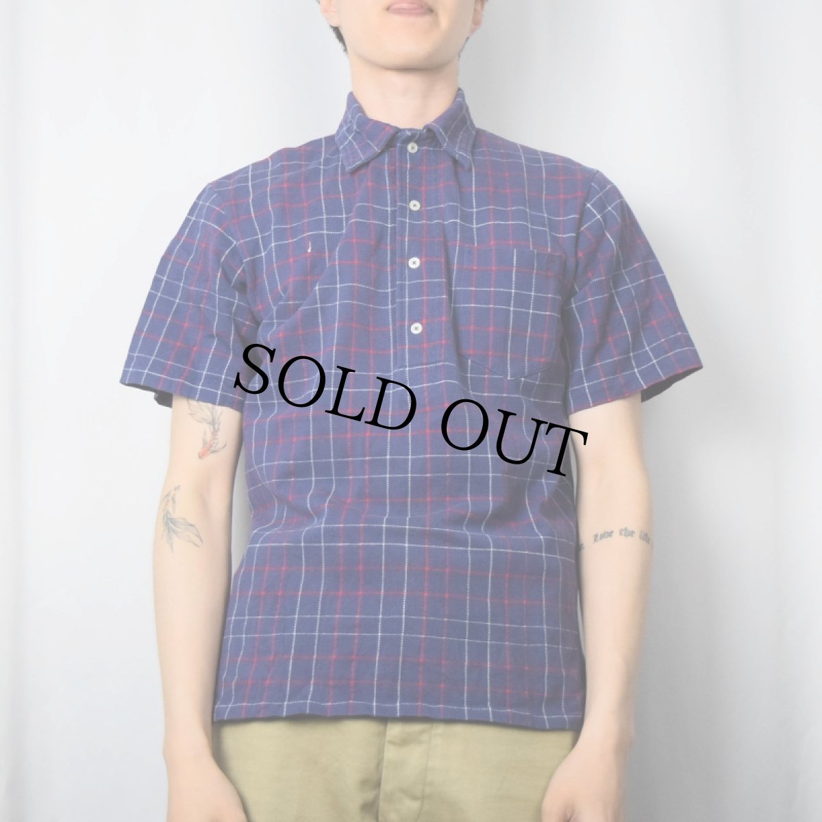 画像2: 90's POLO Ralph Lauren USA製 チェック柄 鹿の子ポロシャツ S (2)