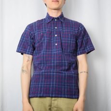 画像2: 90's POLO Ralph Lauren USA製 チェック柄 鹿の子ポロシャツ S (2)
