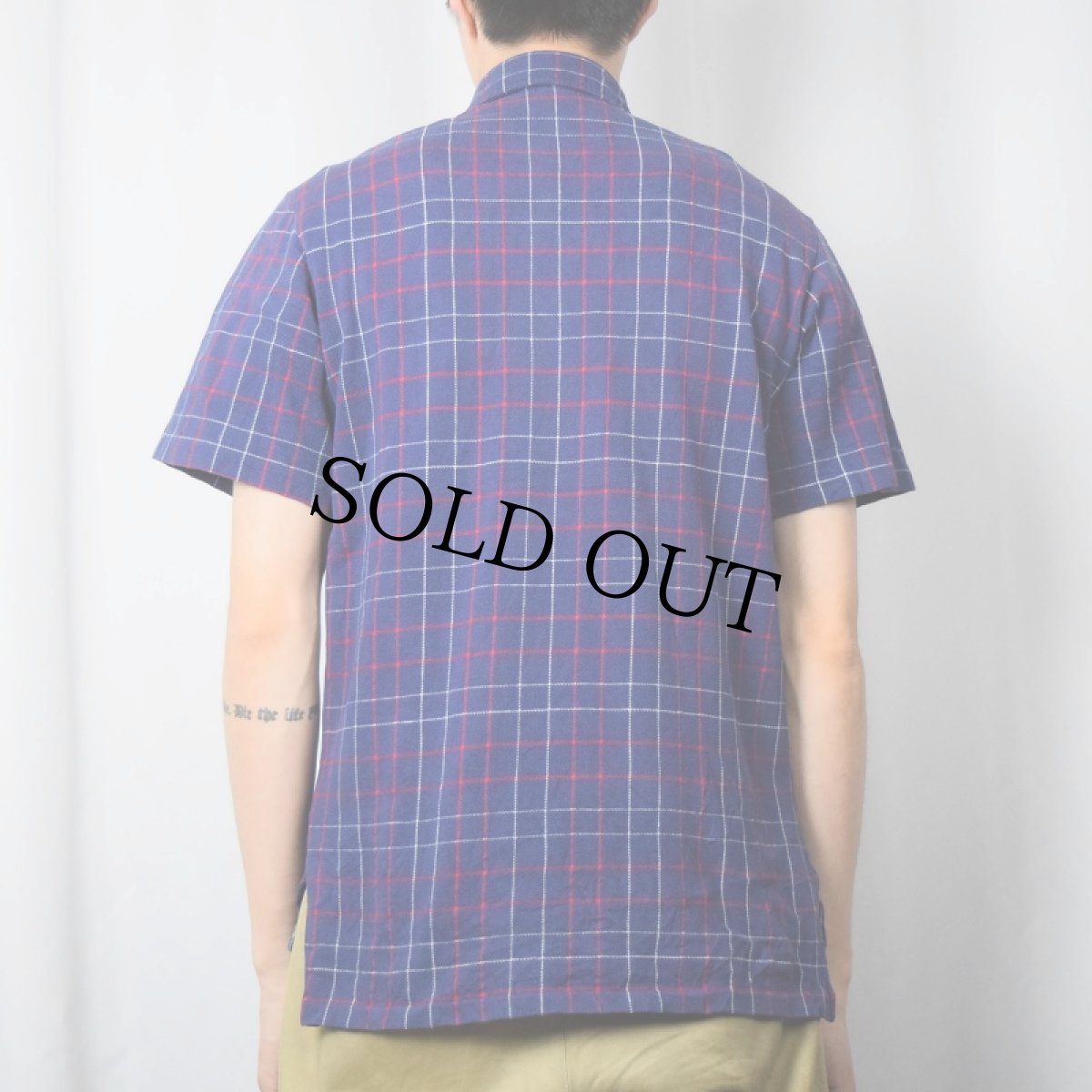 画像3: 90's POLO Ralph Lauren USA製 チェック柄 鹿の子ポロシャツ S (3)