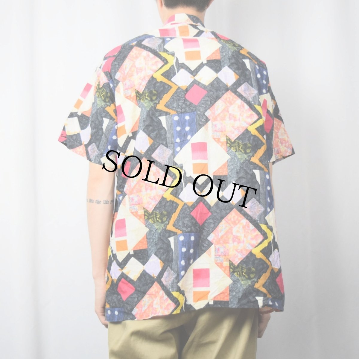 画像3: pierre cardin 総柄コットンシャツ (3)