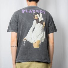画像4: PLAYBOY マガジンプリントTシャツ L (4)