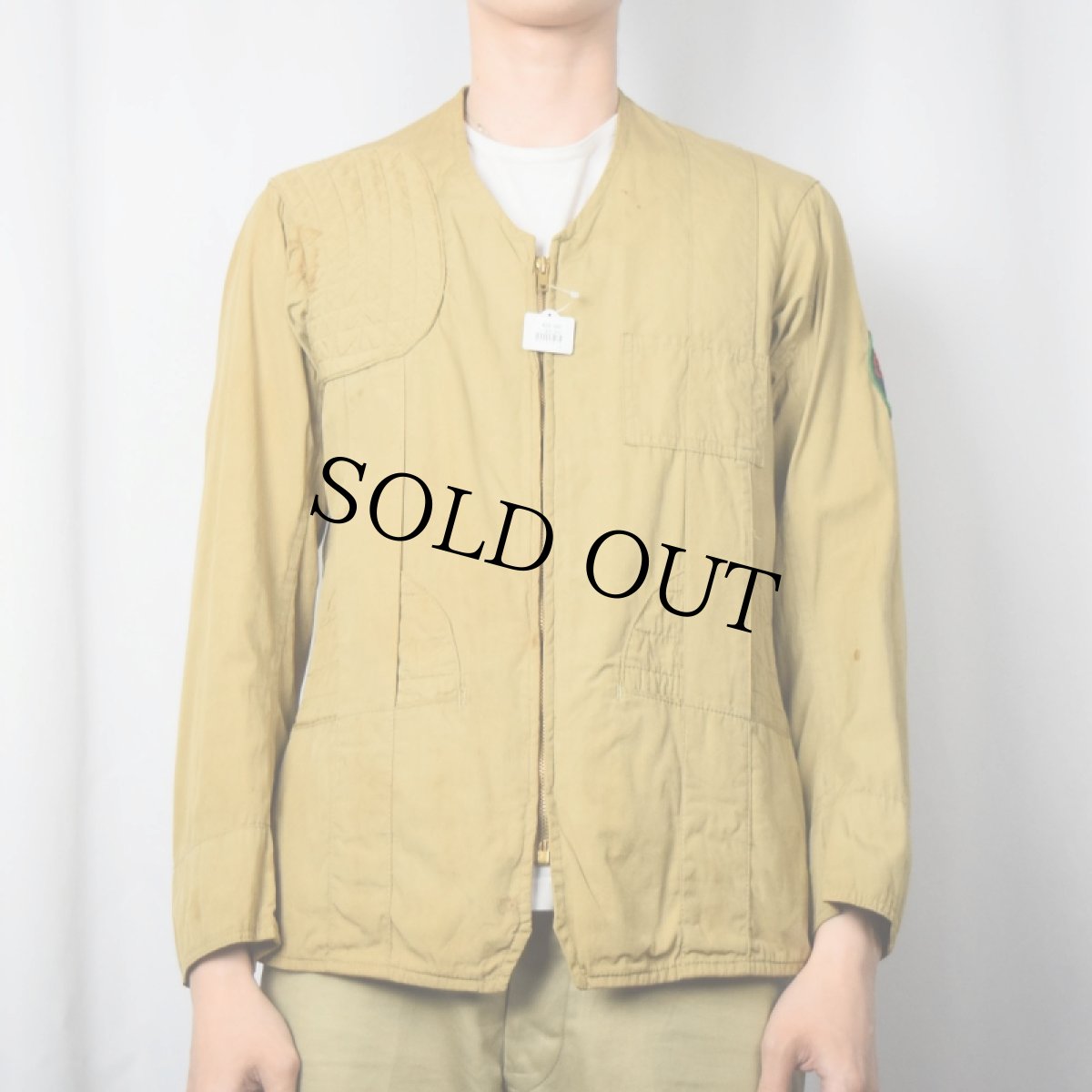 画像3: 【SALE】 40〜50's Champion "コの字エンド" ワッペン付き シューティングジャケット size38 (3)