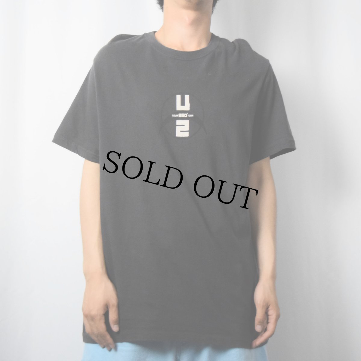 画像2: 2009 U2 360°TOUR ロックバンドツアーTシャツ BLACK XL (2)