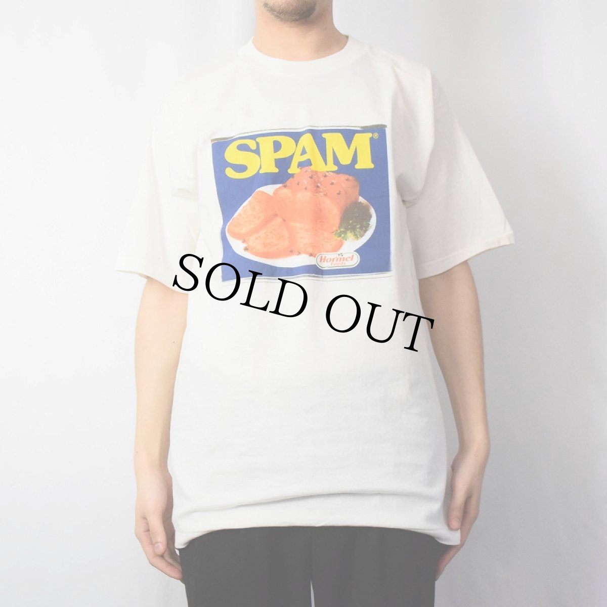 画像2: 90's SPAM USA製 プリントTシャツ DEADSTOCK L (2)