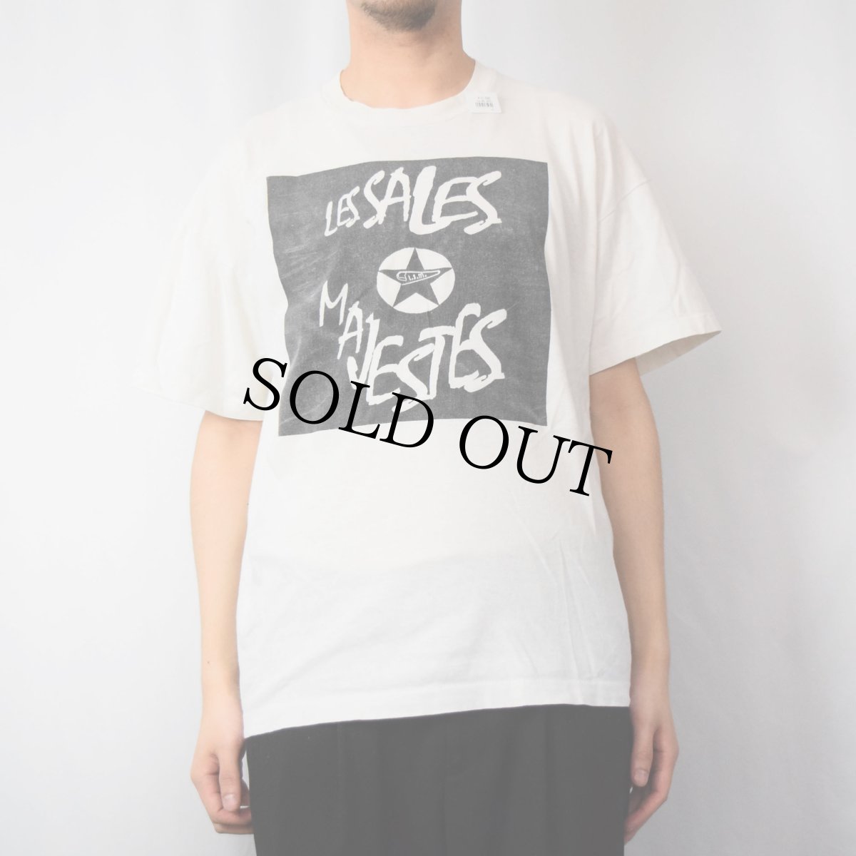 画像2: 90's LESSALES MAJESTES フレンチパンクロックバンドTシャツ (2)