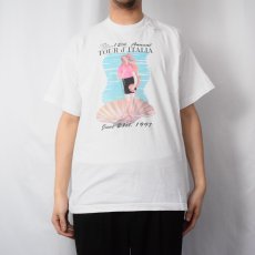画像2: 90's Botticelli's "Birth Of Venus" 自転車レースプリントTシャツ (2)