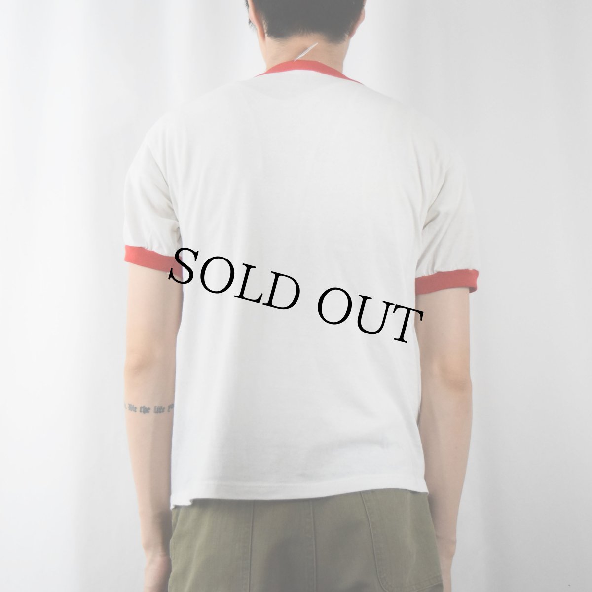 画像3: 90's Born Losers Records USA製 レコードレーベル リンガーTシャツ M (3)