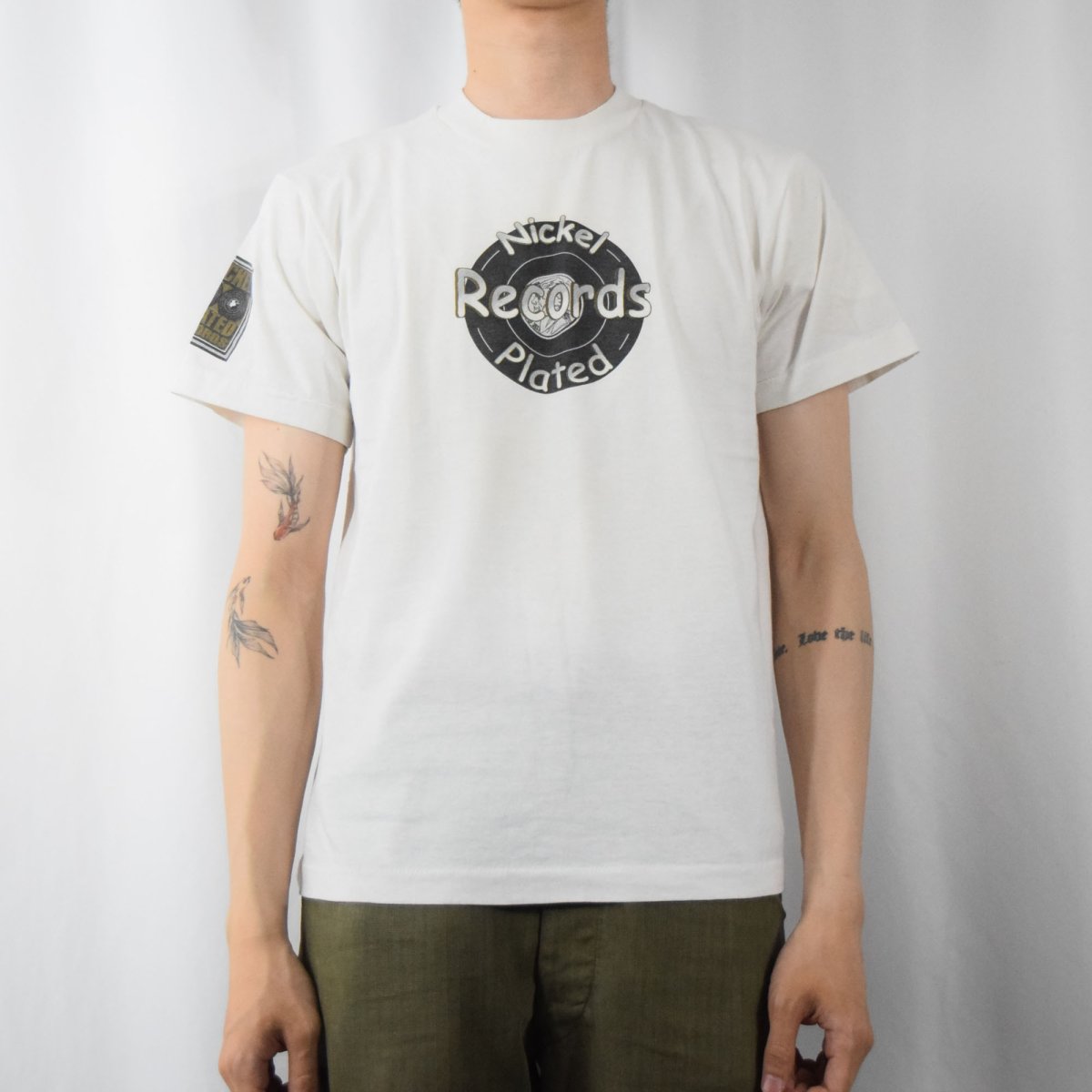 画像3: 【SALE】 80〜90's Nickel Plated Records USA製 レコードレーベルTシャツ M (3)