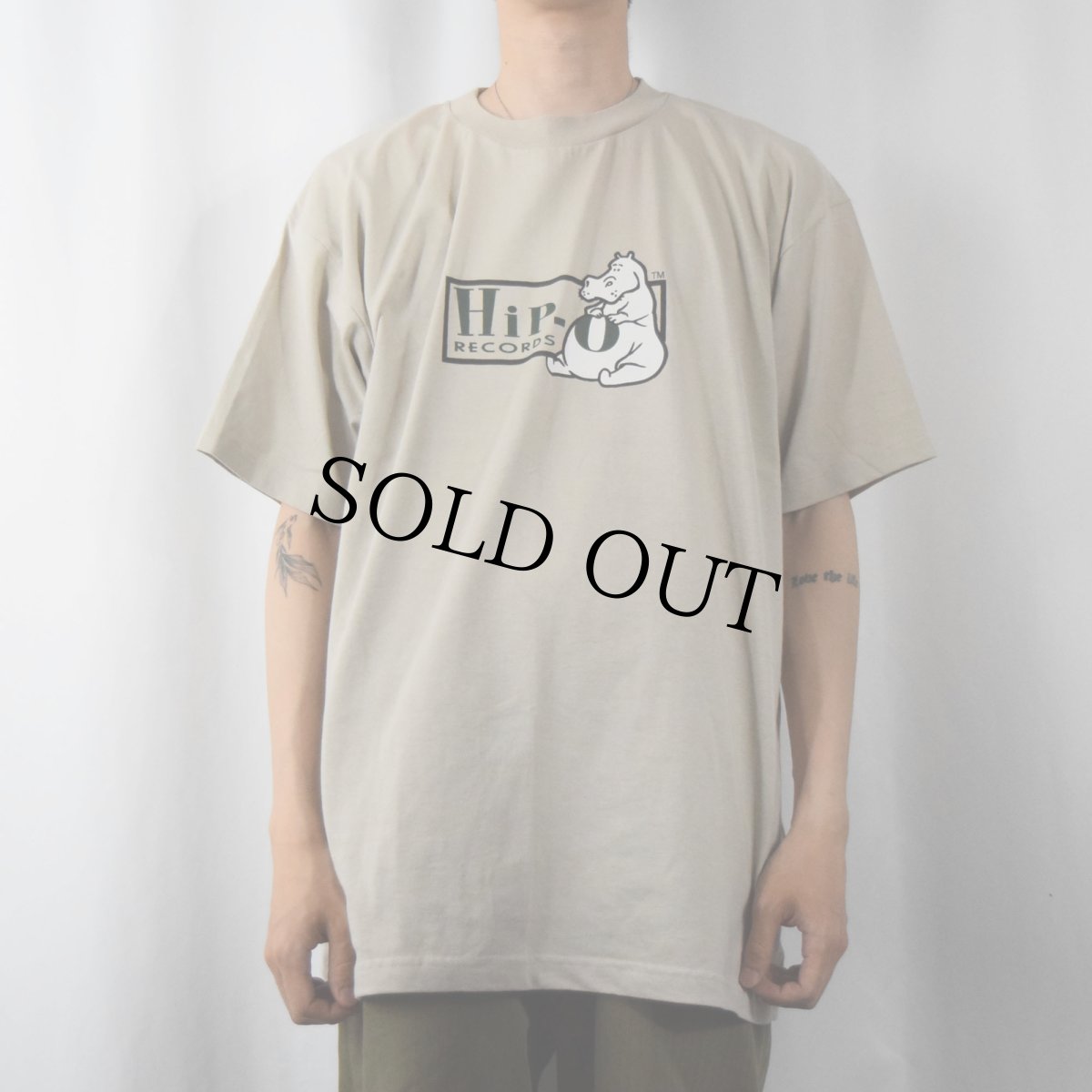 画像2: Hip-O Records USA製 レコードレーベルTシャツ XL (2)