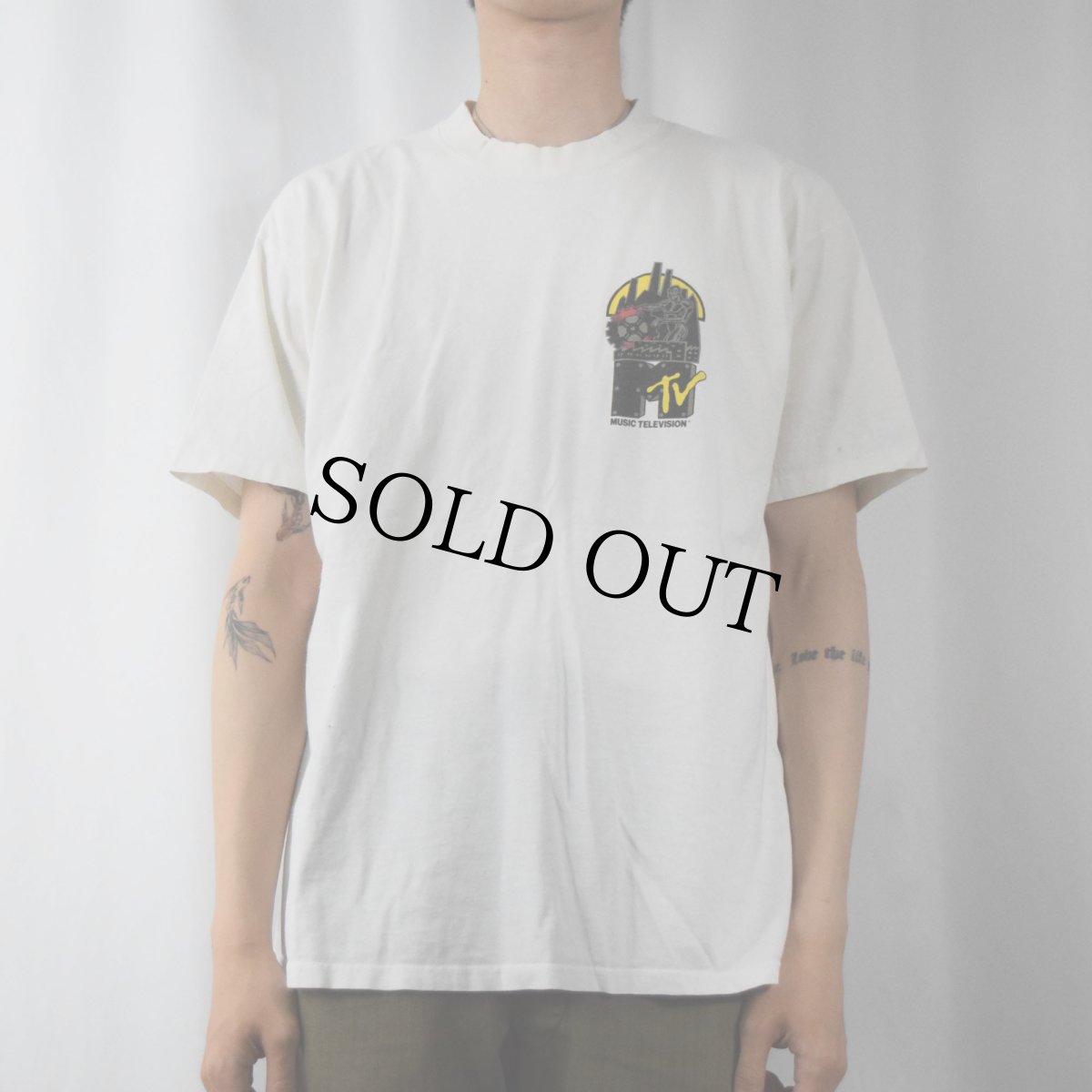 画像3: 90's VISION STREET WEAR USA製 "MTV" プリントTシャツ XL (3)
