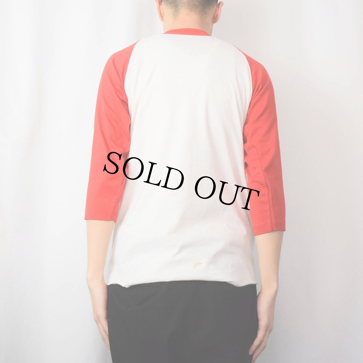 画像3: 80's Marlboro タバコ企業 ロゴプリント ラグランTシャツ (3)