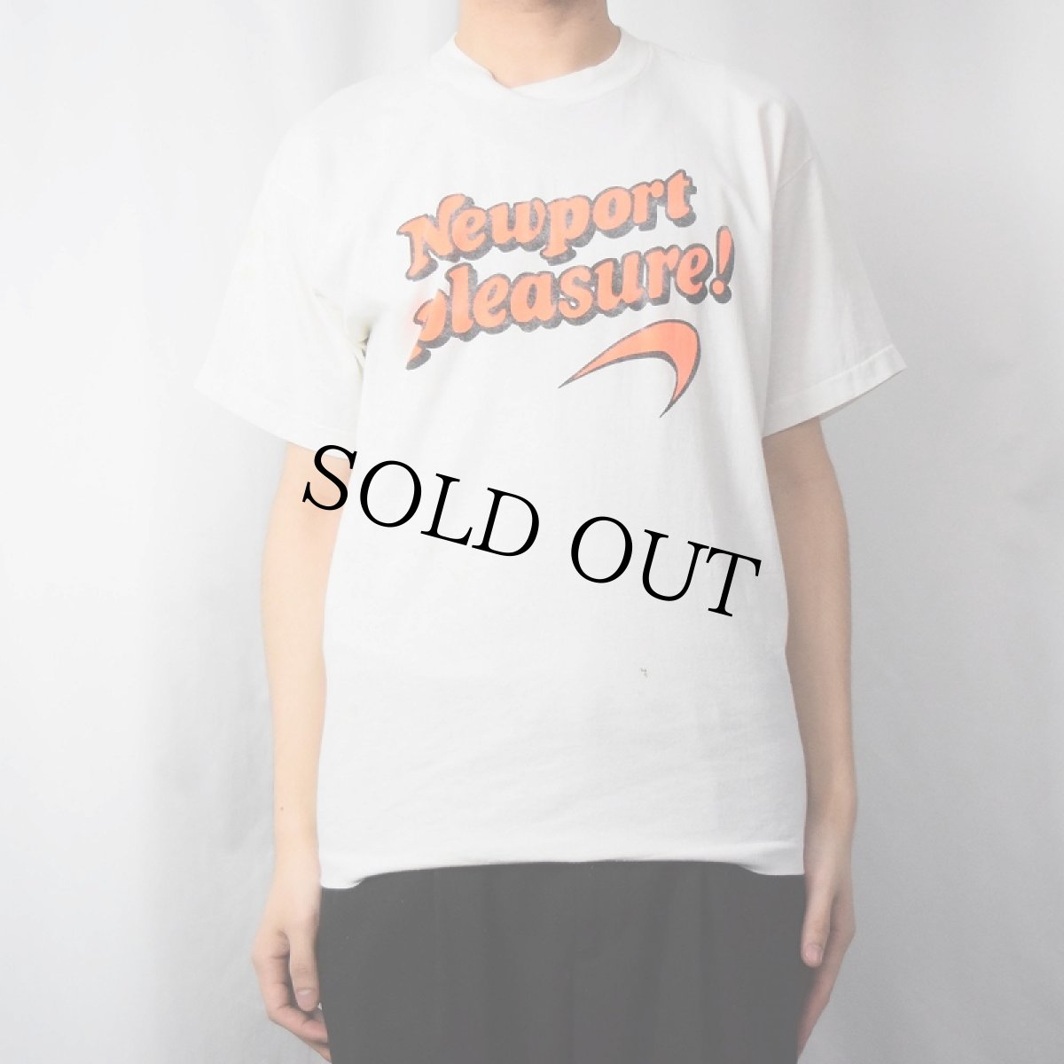 画像2: 80's Newport USA製 タバコ企業 ロゴプリントTシャツ L (2)