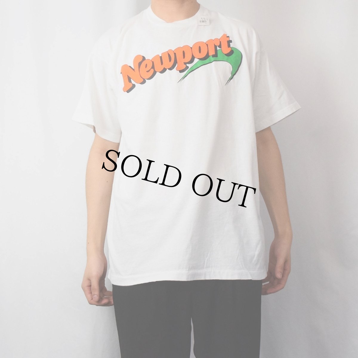 画像2: 80's Newport タバコ企業 ロゴプリントTシャツ (2)