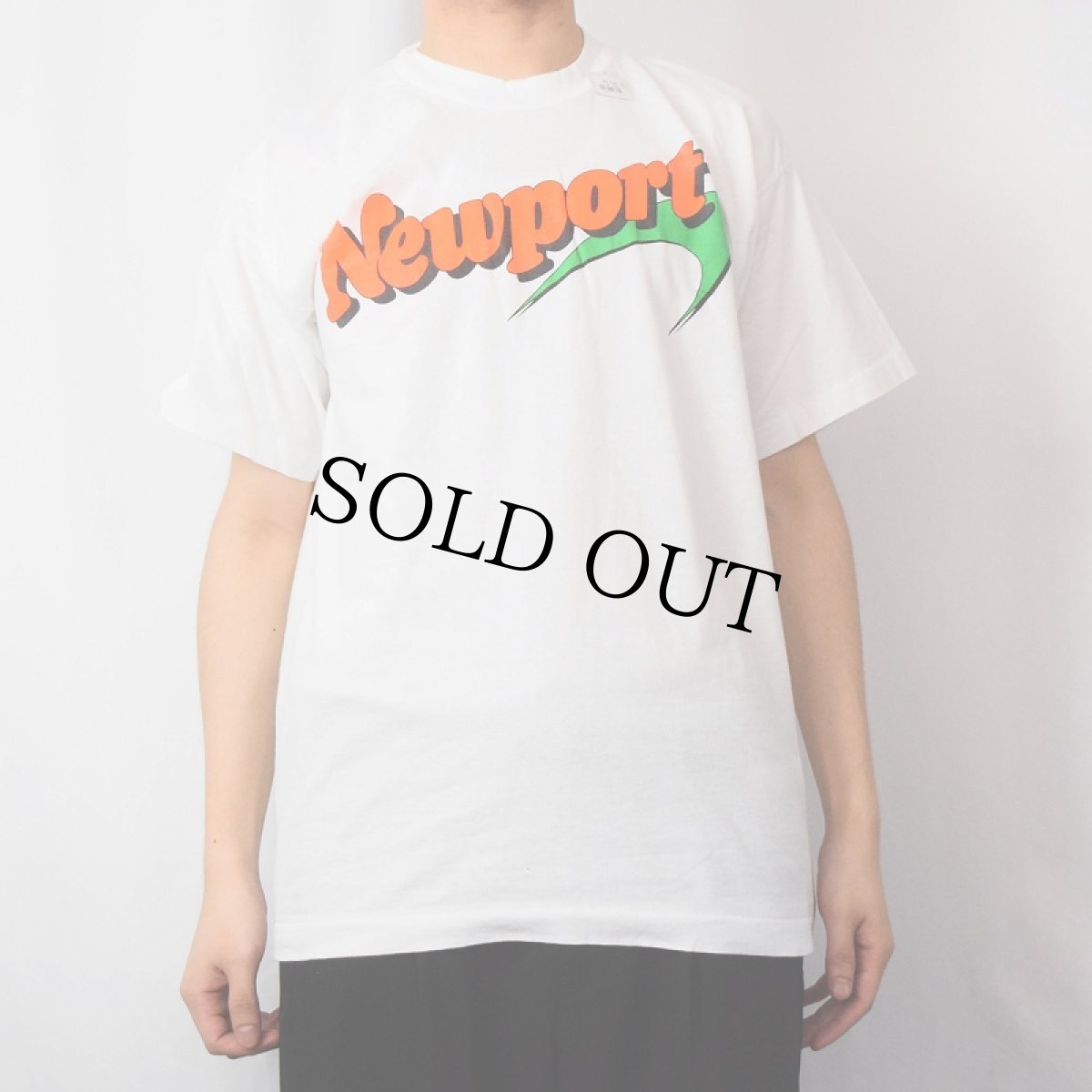 画像2: 80's Newport タバコ企業 ロゴプリントTシャツ (2)